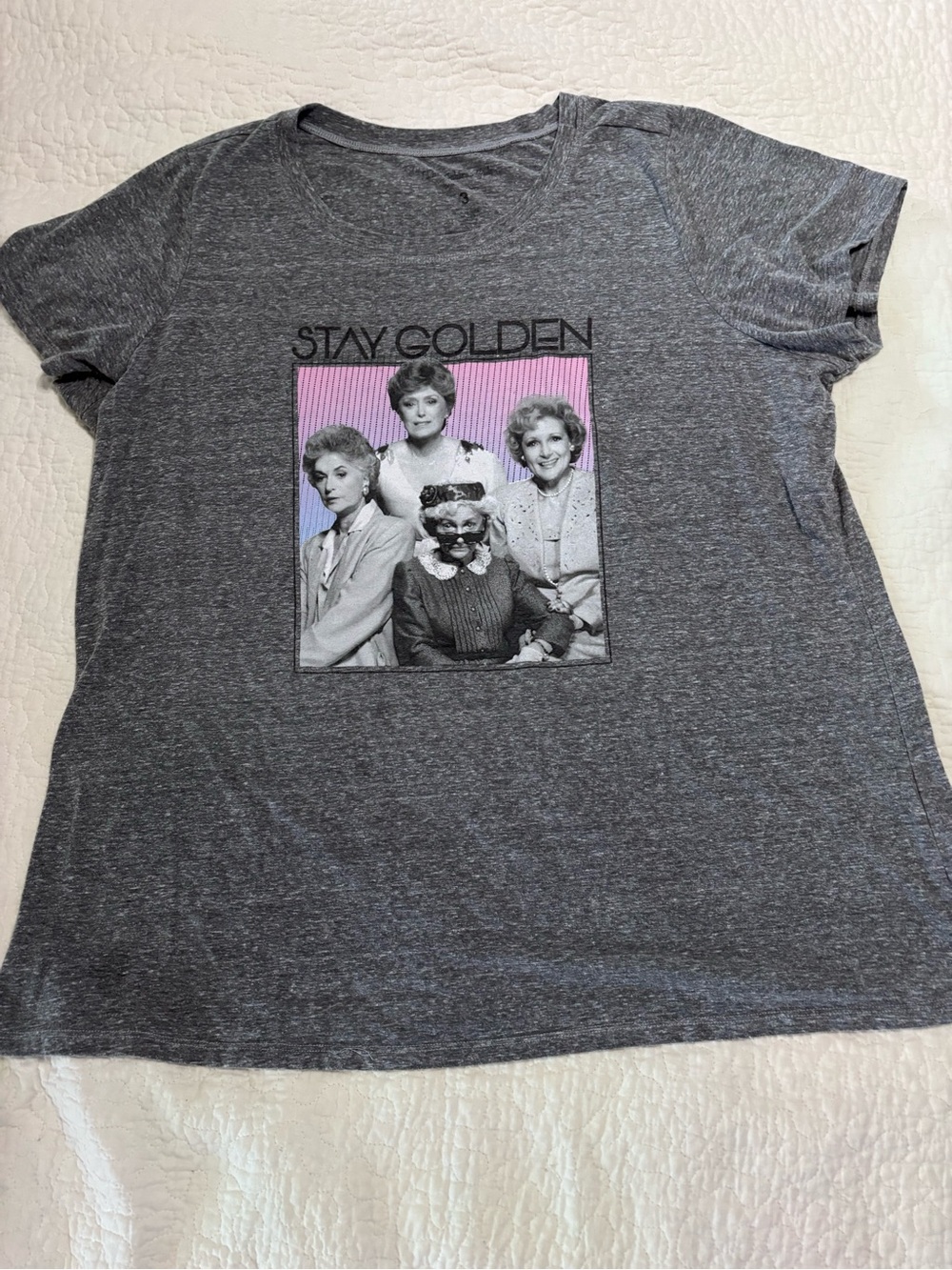 Stay Golden Graphic Tee - Golden Girls  Womens Short Sleeve Top size 3X